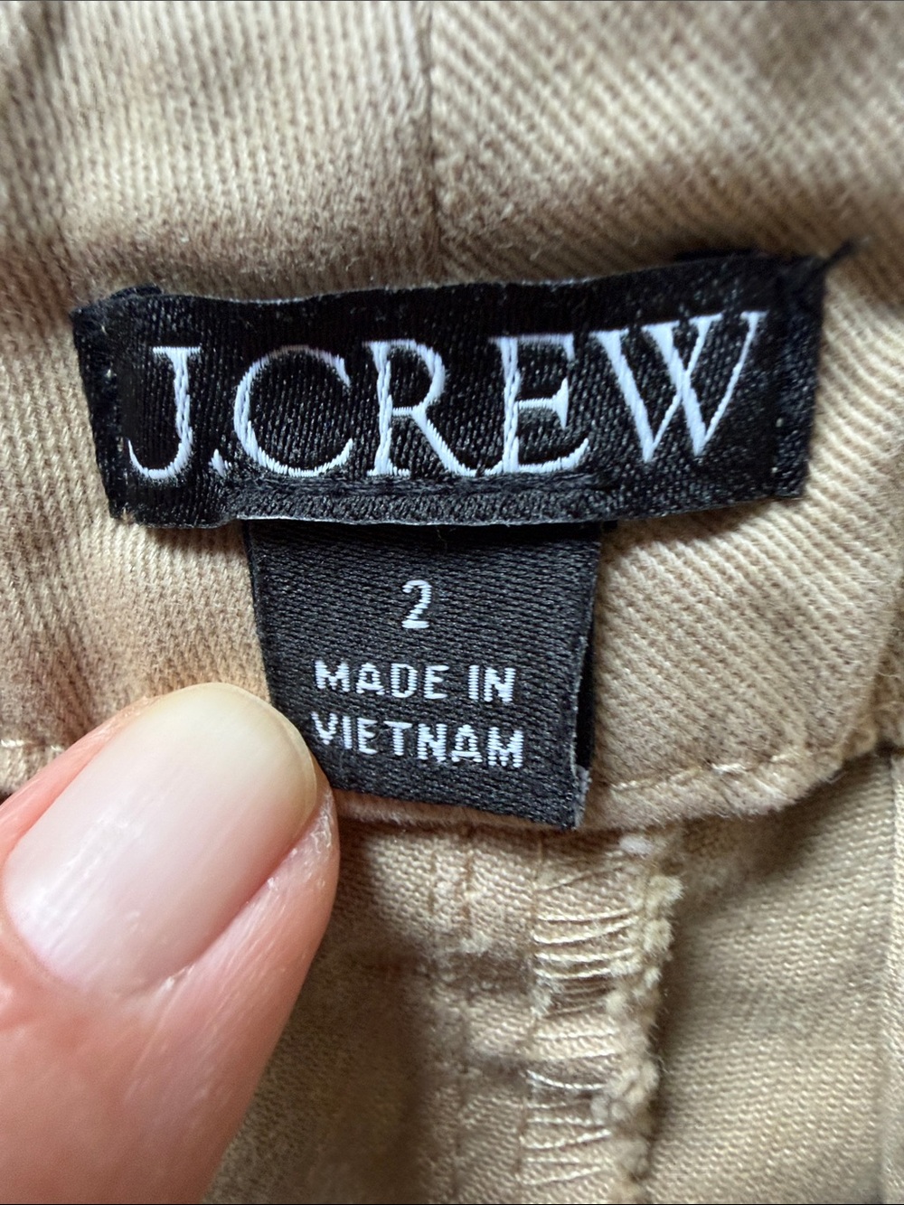 J. Crew Beige Cotton High Waisted Shorts - Picture 4 of 6